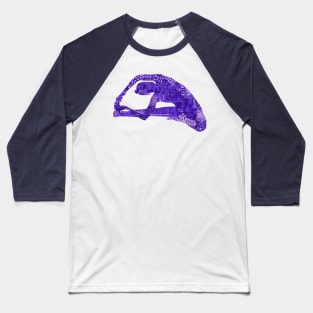 Parivrtta Janu Sirsasana in Purple Baseball T-Shirt